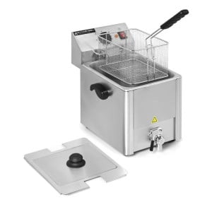 Professional Deep Fryer 8 L with Drain - Dynasteel