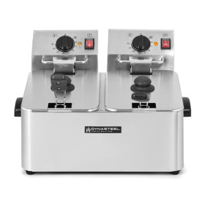 Friteuse Professionnelle 2 x 4 L - Dynasteel