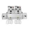 Professional Deep Fryer 2 x 8 L with Drain - Dynasteel