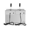 Freidora Profesional Premium 2 x 8 L con Drenaje - Dynasteel