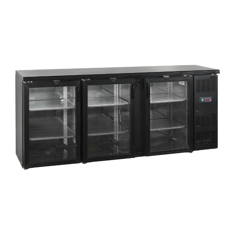 Bar Trasero Refrigerado 3 Puertas de Vidrio - 442 L | TEFCOLD CBC310G Bar Trasero Refrigerado 3 Puertas de Vidrio - 442 L | TEFCOLD CBC310G
