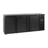 Bar Trasero Refrigerado 3 Puertas con Bisagras - 442 L TEFCOLD: Almacene y conserve sus productos frescos con este equipo de coc