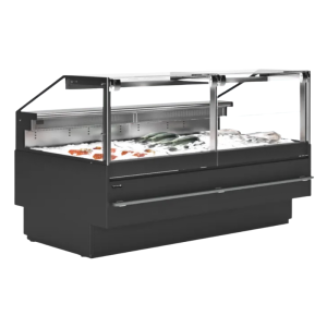Vitrina de Servicio Premium para Pescado Fresco - 480 W