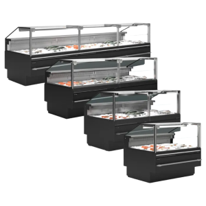 Vitrina de Servicio Premium para Pescado Fresco - 480 W
