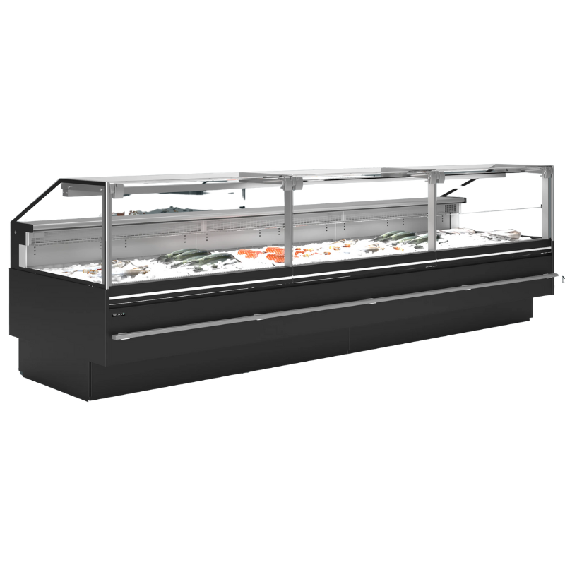 Vitrina de Servicio Premium para Pescado Fresco - 1000 W