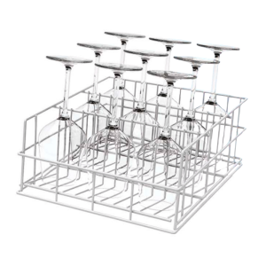 Panier Incliné - Verres à Vin - 3 Compartiments - 40 x 40 - Krupps