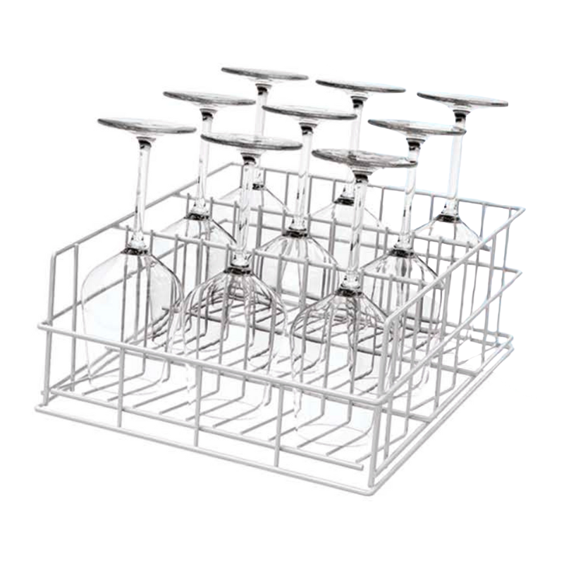 Inclined Basket - Wine Glasses - 3 Compartments - 40 x 40 - Krupps Inclined Basket - Wine Glasses - 3 Compartments - 40 x 40 - Krupps