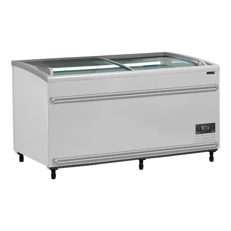 Refrigerador Congelador Tapa de Vidrio Curvado - Blanco - 422 L - TEFCOLD Refrigerador Congelador Tapa de Vidrio Curvado - Blanco - 422 L - TEFCOLD