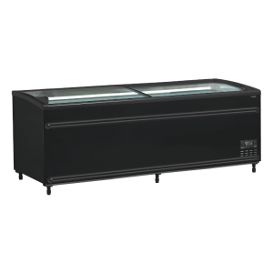 Refrigerador Congelador Tapa de Vidrio Curvado - Negro - 584 L - TEFCOLD