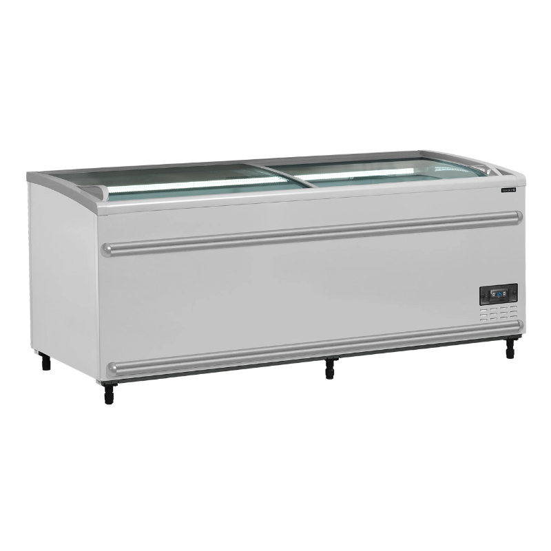 Réfrigérateur Congélateur Couvercle Vitré Incurvé - Blanc - 500 L - TEFCOLD Réfrigérateur Congélateur Couvercle Vitré Incurvé - Blanc - 500 L - TEFCOLD