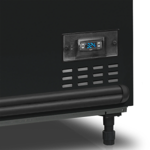 Refrigerador Congelador Tapa de Vidrio Curvado - Negro - 500 L - TEFCOLD