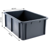 Rectangular Bin 35 L White
