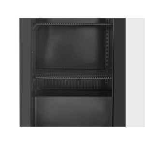 Barra Trasera Refrigerada 2 Puertas de Vidrio - Interior Negro Dynasteel