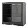 Barra Trasera Refrigerada 2 Puertas de Vidrio - Interior Negro Dynasteel