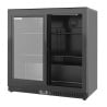 Barra Trasera Refrigerada 2 Puertas de Vidrio - Interior Negro Dynasteel