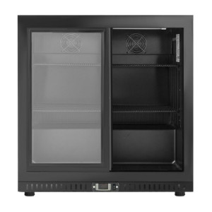 Bar Trasero Refrigerado 212 L 2 Puertas Correderas Negro