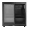 Barra Trasera Refrigerada 2 Puertas de Vidrio - Interior Negro Dynasteel