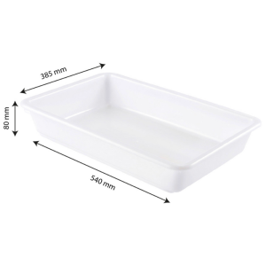 Bac Plat 10 L Blanco