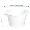 Baquet Rond Fond Renforce 50L Blanc - Gilac