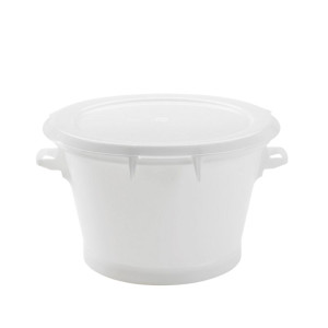 Baquet Redondo Fondo Reforzado 50L Blanco - Gilac