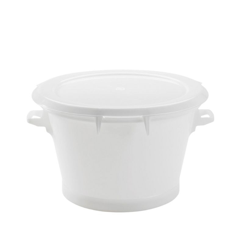 Baquet Rond Fond Renforce 50L Blanc - Gilac