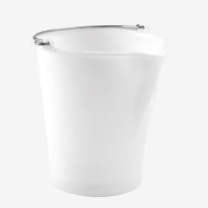 Seau 12L Pico Vertedor Inox Blanco - Gilac