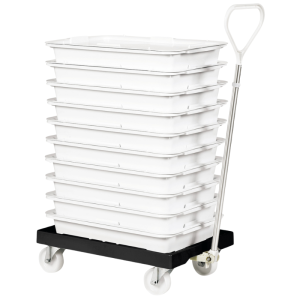 Socle Rodante 4 Ruedas Giratorias - Chapa de Acero - Negro