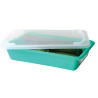 Bac Plat HACCP con Tapa y Rejilla - 3 L - Verde - Gilac