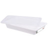 Bac Plat HACCP con Tapa y Rejilla - 5 L - Blanco - Gilac