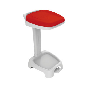 Soporte para Bolsa de Basura con Tapa Roja - 120 L - Gilac