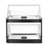 Vitrine Buffet con Tapa Deslizante UNIQ - 2 Bandejas - Negro - HENDI