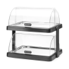 Vitrine Buffet con Tapa Deslizante UNIQ - 2 Bandejas - Negro - HENDI