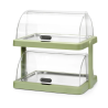 Vitrina Buffet con Tapa Deslizante UNIQ - 2 Bandejas - Verde - HENDI