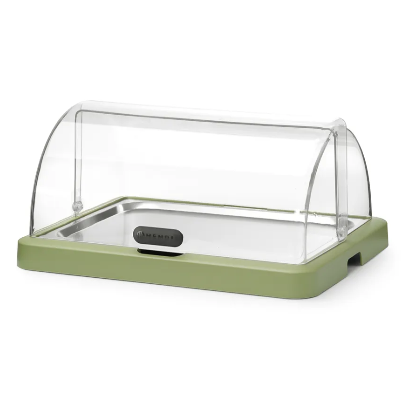 Vitrina Buffet con Tapa Deslizante UNIQ - Verde - HENDI