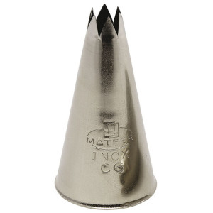 Boquilla Estriada Inox - D7 Dientes - ⌀ 11 mm - Lote de 2 - Matfer