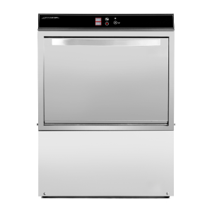 Lavavajillas Profesional con Dosificador de Líquido de Enjuague y Detergente y Bomba de Drenaje - 50 x 50 cm - Dynasteel