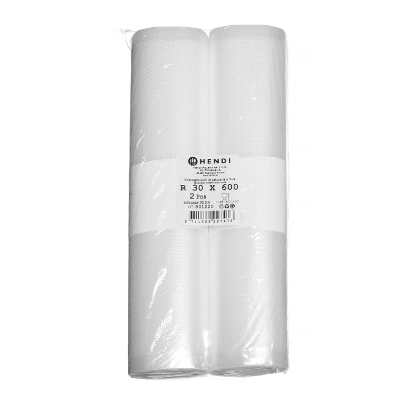 Rouleau Bolsas al Vacío Gofrado - 6000 x 300 mm - Lote de 2 - HENDI