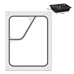 Matriz de Sellado Colt para Selladora Manual - 2 Compartimentos - HENDI