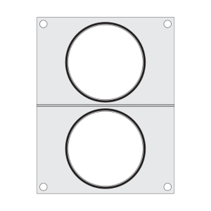 Matriz de Sellado para Selladora Manual - 2 Compartimentos - HENDI