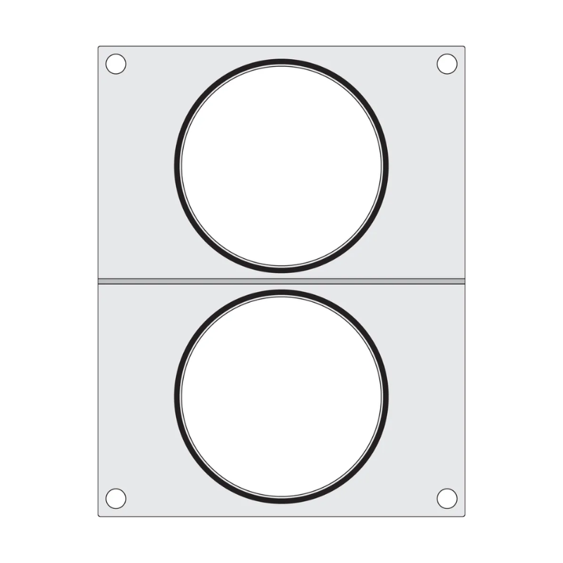Matriz de Sellado para Selladora Manual - 2 Compartimentos - HENDI