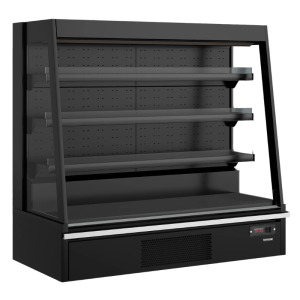 Vitrina Refrigerada Baja Supermercado Abierta - Negro - 360 L
