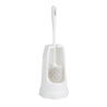 Round Brush and Toilet Holder - White - Jantex