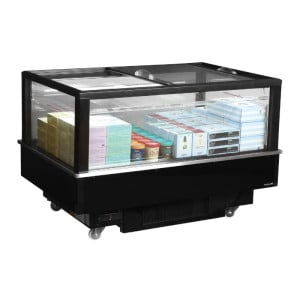 Refrigerador Congelador Tapa de Vidrio Negro - 320 L - TEFCOLD
