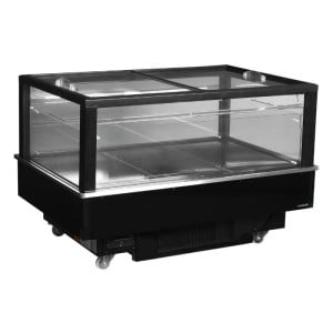 Refrigerador Congelador Tapa de Vidrio Negro - 320 L - TEFCOLD