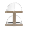 Vitrine Buffet con Tapa Deslizante UNIQ - 2 Bandejas - Beige - HENDI