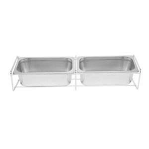 Soporte Metálico para Conjunto de Cubetas GN - 680 x 160 mm - Vogue