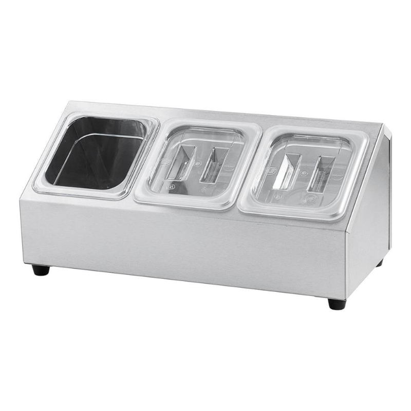 Expositor para 3 Cubetas GN 1/6 - P 150 mm - Stalgast