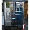 Vitrine Refrigerada Positiva 2 Puertas Negra - 1000L | CombiSteel