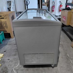 Congelador Aspecto Inox con Puertas Correderas de Cristal - 500 L - TENSAI