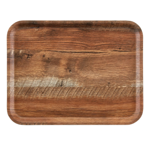 Plateau Rectangulaire Madeira - Chêne Brun - 280 x 200 mm - Cambro